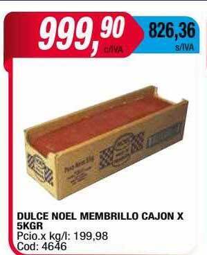 Maxiconsumo Dulce Noel Membrillo Cajon oferta
