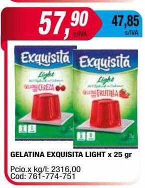 Maxiconsumo Gelatina Exquisita Light oferta