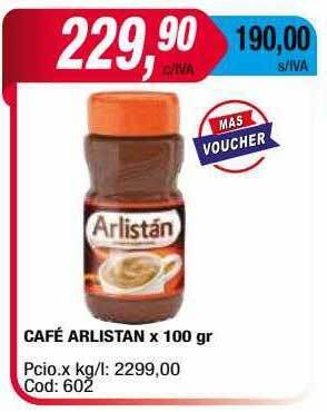 Maxiconsumo Café Arlistan oferta