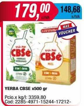 Maxiconsumo Yerba Cbse oferta
