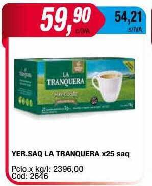 Maxiconsumo Yer Saq La Tranquera oferta