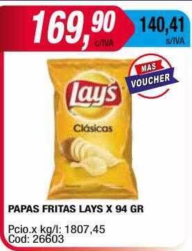 Maxiconsumo Papas Fritas Lays oferta
