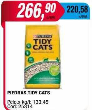 Maxiconsumo Piedras Tidy Cats oferta