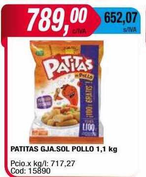 Maxiconsumo Patitas Gja Sol Pollo oferta