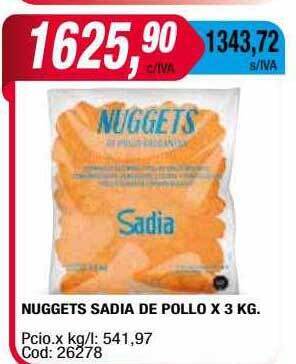 Maxiconsumo Nuggets Sadia De Pollo oferta