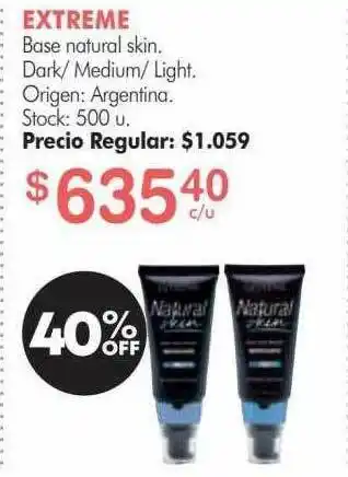 Simplicity Extreme Base Natural Skin oferta