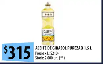 Punto Mayorista Pureza Aceite de Girasol x 1.5L oferta