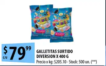 Punto Mayorista Diversion Galletitas Surtido x 400g oferta