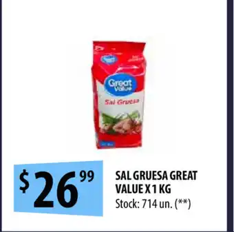 Punto Mayorista Great Value Sal Gruesa x 1kg oferta