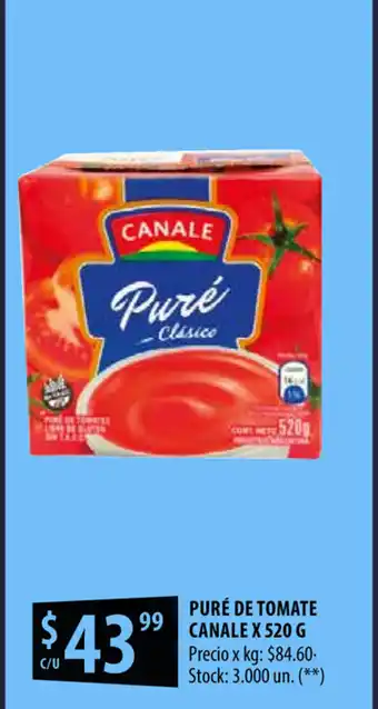 Punto Mayorista Canale Puré de Tomate x 520g oferta