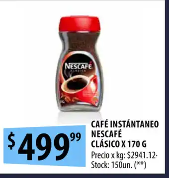 Punto Mayorista Nescafé Clásico Café Instántaneo x 170g oferta