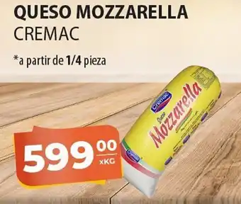 El Milagro Mayorista Queso Mozzarella Cremac oferta