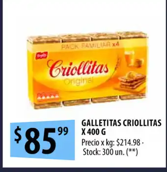 Punto Mayorista Criollitas Galletitas x 400g oferta