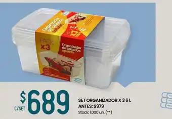 Changomas Set organizador x 3 6 l oferta