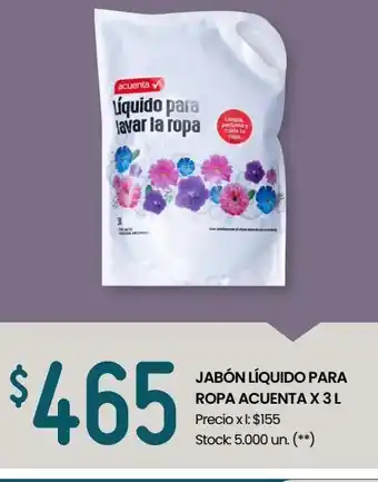 Changomas Jabón líquido para ropa acuenta x 3 l oferta