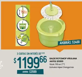Changomas Balde rotomop virulana oferta