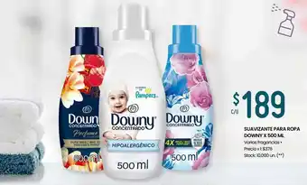 Changomas Suavizante para ropa downy x 500 ml oferta