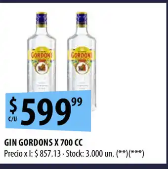 Punto Mayorista Gordons Gin x 700cc oferta