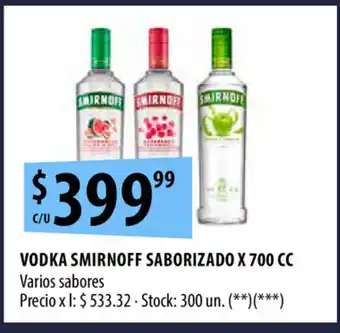 Punto Mayorista Smirnoff Saborizado Vodka x 700cc oferta