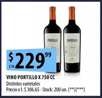 Punto Mayorista Portillo Vino x 750cc oferta