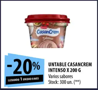 Punto Mayorista Casancrem Intenso Untable x 200g oferta