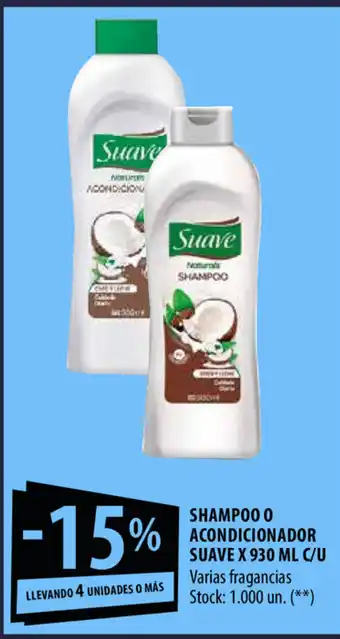 Punto Mayorista Suave Shampoo O Acondicionador x 930ml c/u oferta