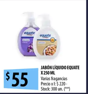 Punto Mayorista Equate Jabón Líquido x 250ml oferta