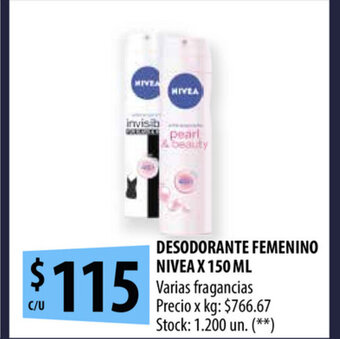 Punto Mayorista Nivea Desodorante Femenino x 150ml oferta