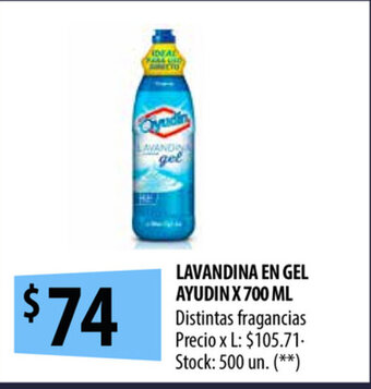 Punto Mayorista Ayudín Lavandina en Gel x 700ml oferta