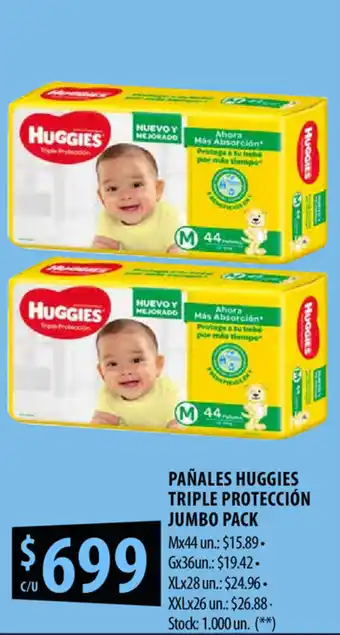 Punto Mayorista Huggies Triple Protección Jumbo Pack Pañales oferta