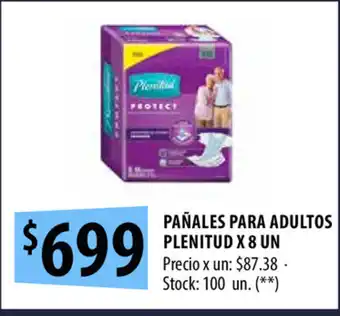 Punto Mayorista Plenitud Pañales para Adultos x 8un oferta