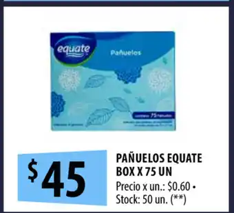 Punto Mayorista Equate Pañuelos Box x 75un oferta