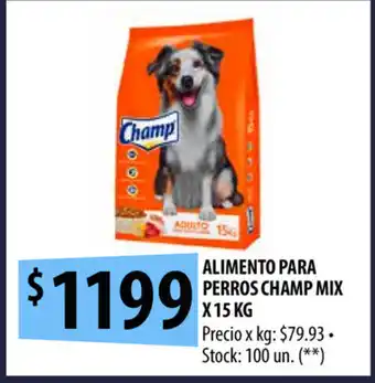 Punto Mayorista Champ Mix Alimento para Perros x 15kg oferta