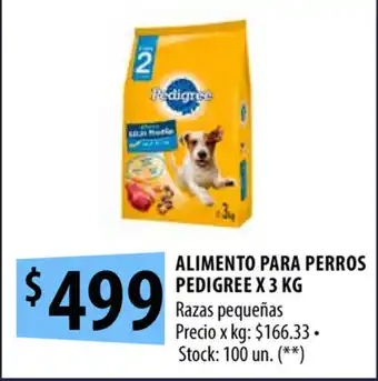 Punto Mayorista Pedigree Alimento para Perros x 3kg oferta
