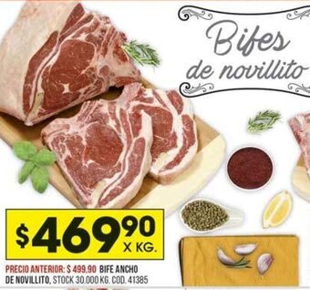 Coto Bife Ancho de Novillito oferta