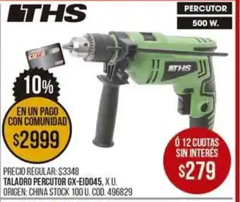 Coto THS Taladro Percutor GX-ElD045 oferta