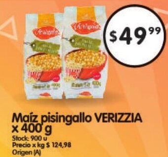 Verizzia Maíz Pisingallo x 400 g