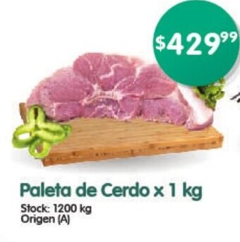 Supermercados Buenos Días Paleta de Cerdo x 1 kg oferta