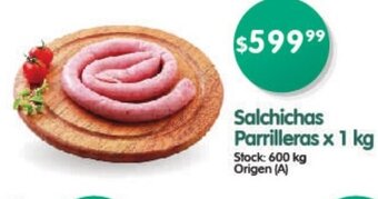 Supermercados Buenos Días Salchichas Parrilleras x 1 kg oferta