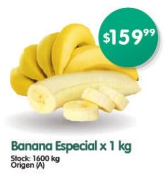 Supermercados Buenos Días Banana Especial x 1 kg oferta