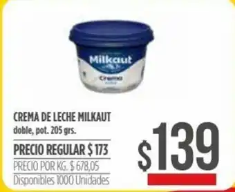 Supermercados Vea Crema De Leche Milkaut 205grs oferta