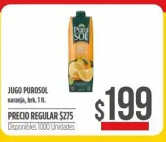 Supermercados Vea Jugo Purosol 1lt oferta