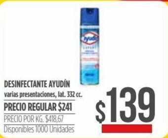 Supermercados Vea Desinfectante Ayudín 332cc oferta