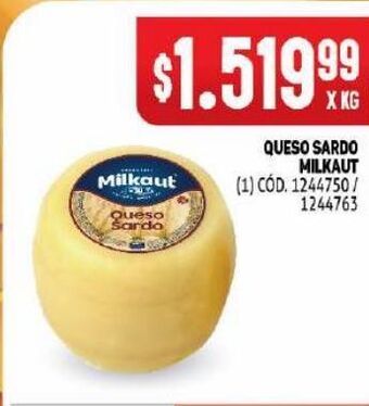 Makro Queso sardo milkaut kg oferta