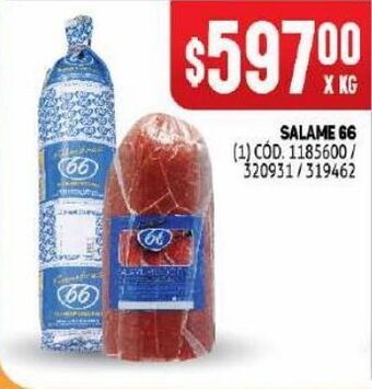 Makro Salame 66 kg oferta