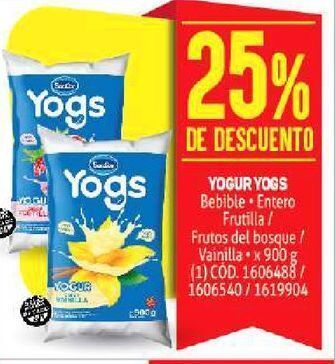 Makro Yogur yogs 900ml -25% oferta