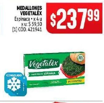 Makro Medallones vegetalex 4u oferta