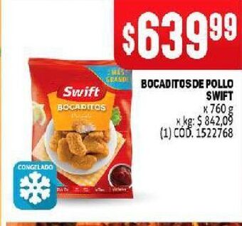 Makro Bocaditos de pollo swift 760g oferta