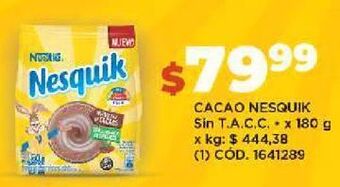 Makro Cacao nesquik 180g oferta