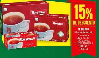 Makro Té negro taraguí -15% oferta